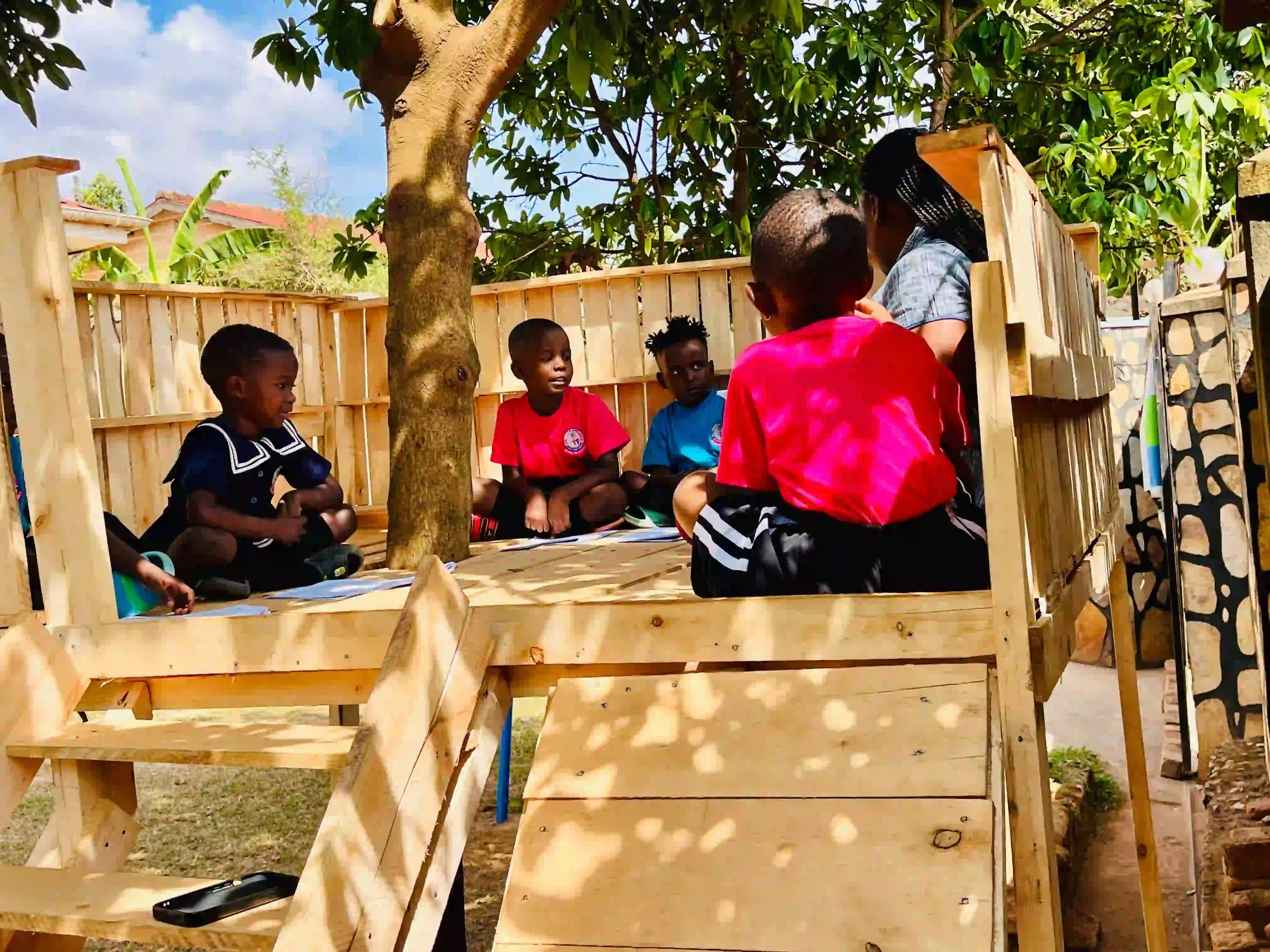 Outdoor Play Activities at Cambridge Nursery Kawempe